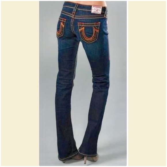 rainbow bootcut jeans